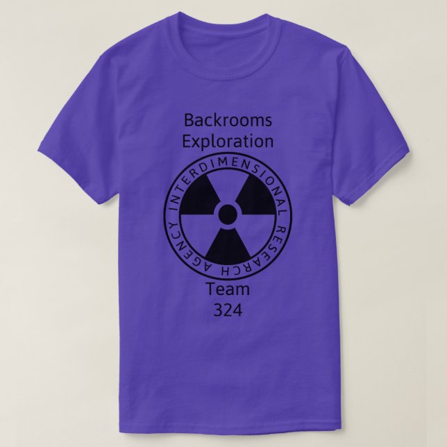 Backrooms Exploration Team Radioactive T-Shirt (Design Front)