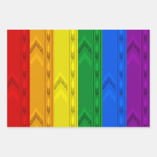 Backrooms Pride Rainbow Wrapping Paper Sheet