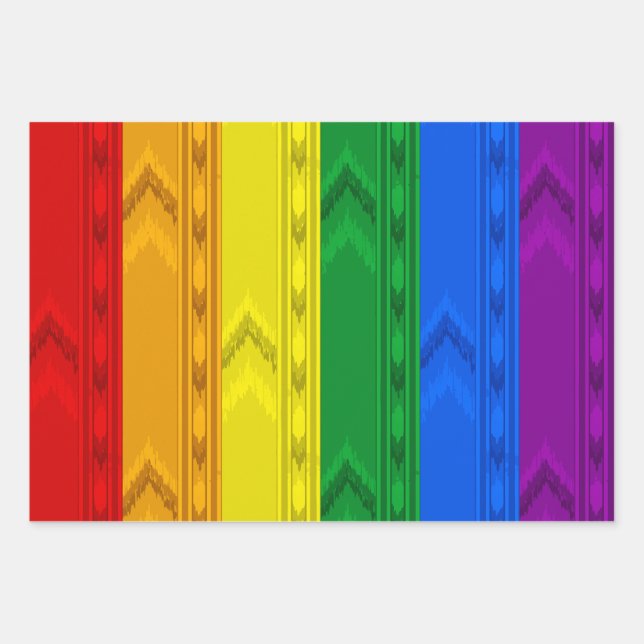 Backrooms Pride Rainbow Wrapping Paper Sheet (Front)