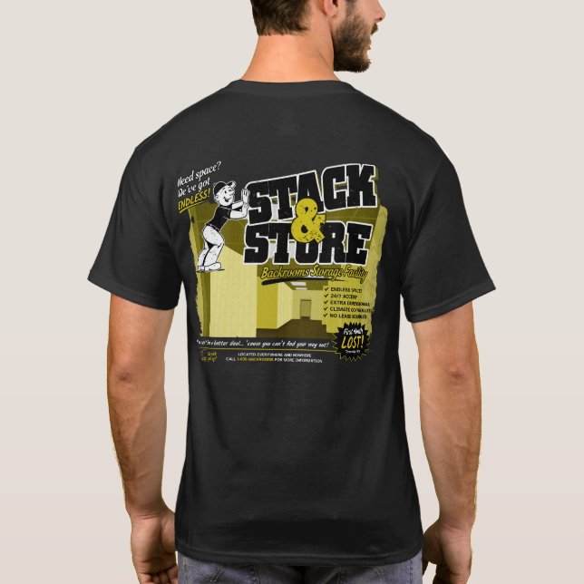 Backrooms Storage Facility  T-Shirt (Back)