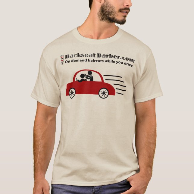 BackseatBarber.com T-Shirt (Front)