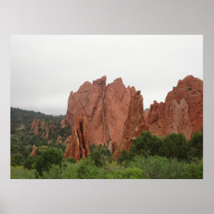 Backside of Kissing Camels in Garden of The Gods Poster
