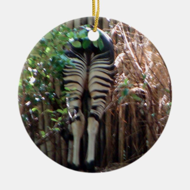 Backside of Okapi Ceramic Tree Decoration (Front)