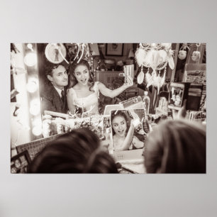 Backstage mirror poster