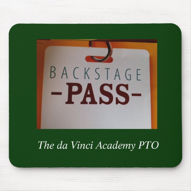 Backstage Pass mouse pad (Front)