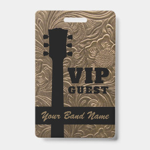 Backstage Pass VIP Band Country Music Rock Lanyard ID Badge