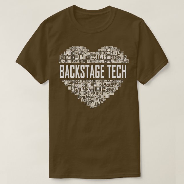 Backstage Tech Heart T-Shirt (Design Front)