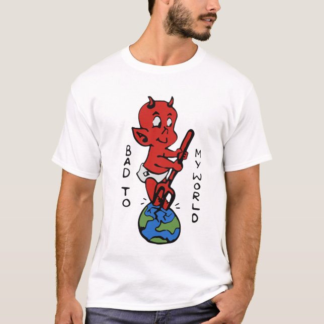 BACKTRACK - BAD TO MY WORLD DEVIL T-Shirt (Front)