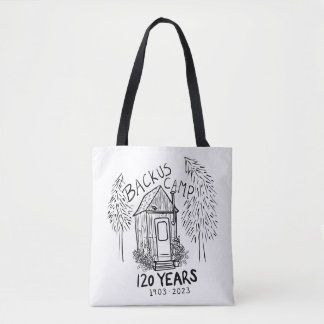 Backus Camp Black and White Tote Bag