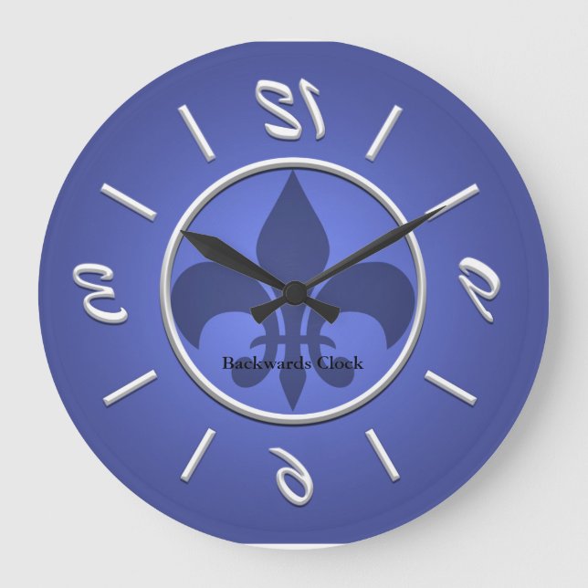 Backwards Wall Clock (Front)