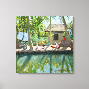 Backwaters India Canvas Print