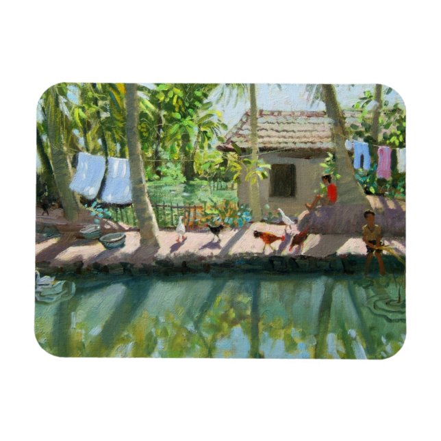 Backwaters India Magnet (Horizontal)