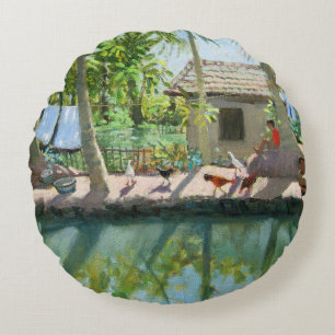 Backwaters India Round Cushion