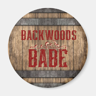 Backwoods Babe Whiskey Keg  Magnet