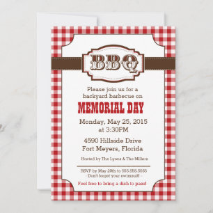 Backyard Barbecue, BBQ Invitation, Rustic Country Invitation