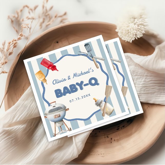 Backyard BBQ Baby Q Baby Shower Napkins (Creator Uploaded)