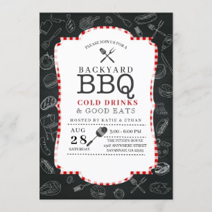 Backyard BBQ Barbecue Invitation