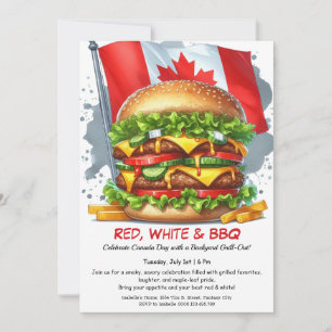 Backyard BBQ Bash   Canada Day Invitation