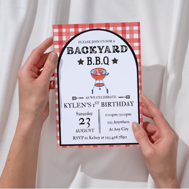 Backyard BBQ Birthday Invitation | Editable 5x7 (Creator Uploaded)