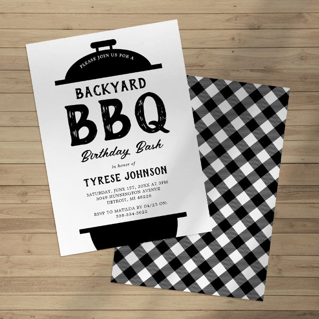 Backyard BBQ Birthday Party Invitation (Creator Uploaded)