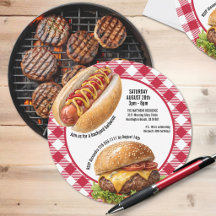 Backyard BBQ Grill Burger and Hot Dog