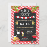 Backyard BBQ Surprise Birthday Party Sunflower Invitation<br><div class="desc">Awesome BBQ Party Birthday Party Invitation, great for a surprise party and for any age! Personalise it with your party details easily and quickly, simply press the customise it button to further re-arrange and format the style and placement of the text. A matching red gingham backside of invite design included!...</div>