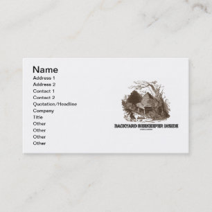 Backyard Beekeeper Inside (Beehive In Garden) Business Card