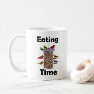 Backyard Bird Feeder Eating Time Bird Lover Coffee Mug