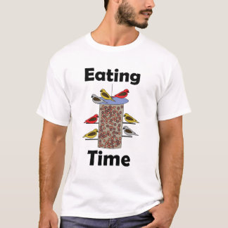 Backyard Bird Feeder Eating Time Bird Lover T-Shirt