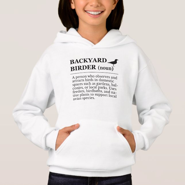Backyard Birder Definition - Garden Birdwatching (Front)