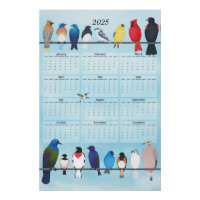 backyard birds 2025 wall calendar