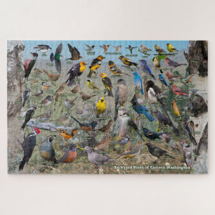 Backyard Birds of Eastern Washington Jigsaw Puzzle
