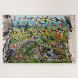 Backyard Birds of Maine Jigsaw Puzzle