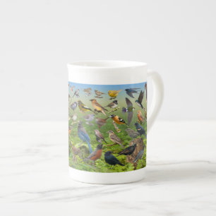 Backyard Birds Of the West Bone China Mug