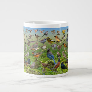 Backyard Birds Of the West Large Coffee Mug