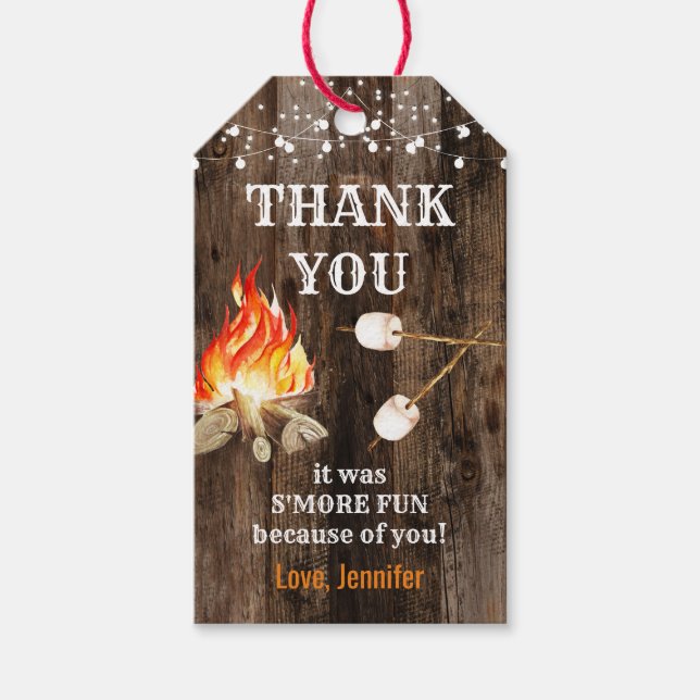 Backyard Bonfire Gift Tags (Front)