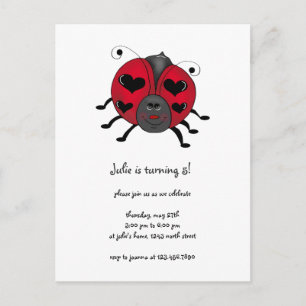 Backyard Buggies · Smiling Ladybug Postcard