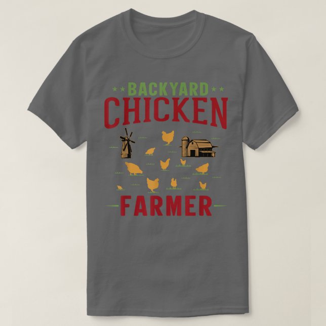 Backyard Chicken Farmer Awesome Chicken Farming  T-Shirt (Design Front)
