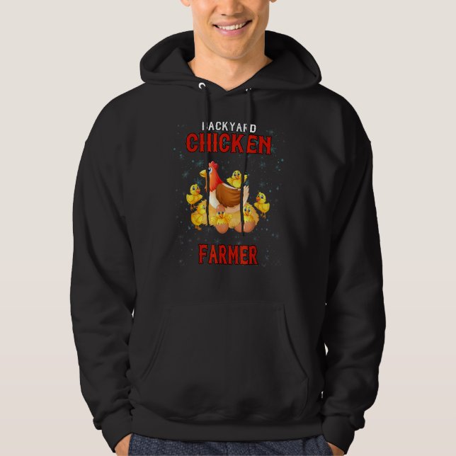 Backyard Chicken Farmer Chick  Farming Hoodie (Front)
