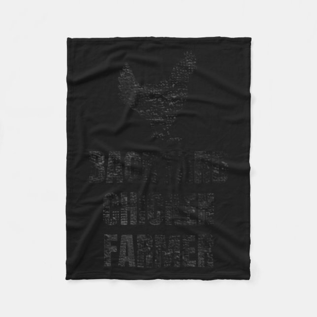 Backyard Chicken Farmer Distressed Gift For Chicke Fleece Blanket (Front)