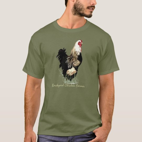 Backyard Chicken Farmer with Rooster Design T-Shirt