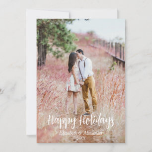 Backyard Country Happy Holidays Holiday Card