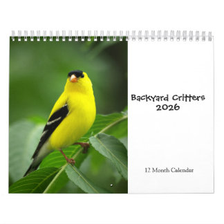 Backyard Critters 2026 Calendar