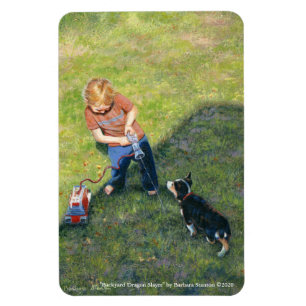 "Backyard Dragon Slayer" Flexible Magnet