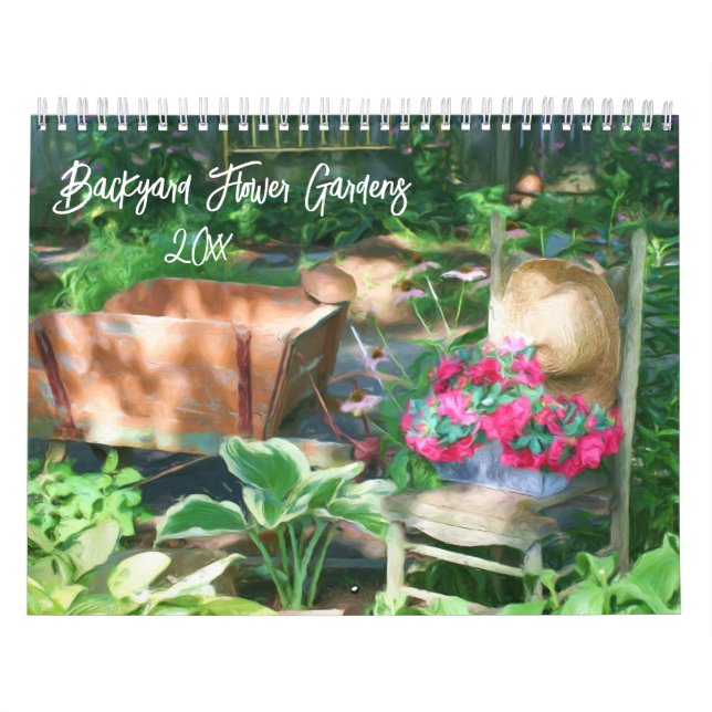 Backyard Flower Gardens Calendar (Cover)