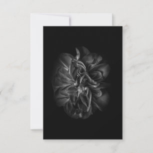 Backyard Flowers In Black And White 67 Thank You Card