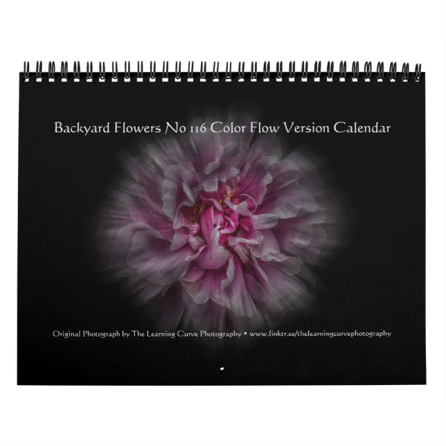 Backyard Flowers No 116 Color Flow Version Calendar (Cover)