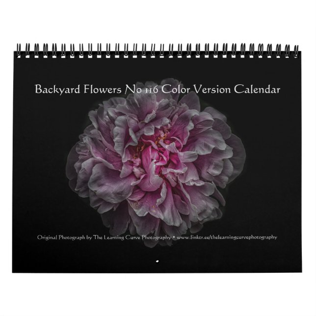 Backyard Flowers No 116 Colour Version Calendar (Cover)