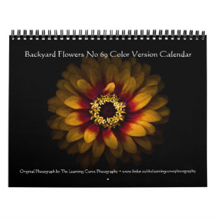 Backyard Flowers No 69 Color Version Calendar