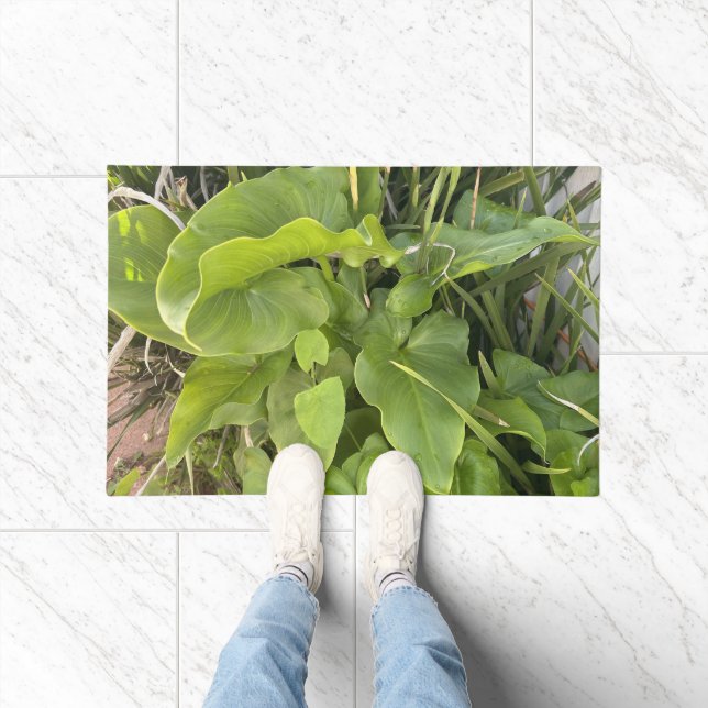Backyard Garden Closeup Outdoor Nature Photo  Doormat (Indoor)